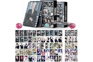 TUYINES Kpop Stray Kids Photocards, 55 Stück Stray Kids Lomo Karten 40 Stück SK Aufkleber, SKZ HOP Neue Album Karten für Fans (B)
