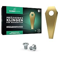 RASENWERK® - Hochwertige Mähroboter Messer mit passenden Schrauben - Universal Ersatzklingen Ersatzmesser für Bosch…