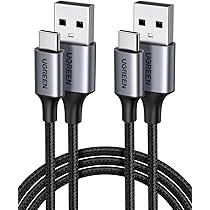 UGREEN USB A To USB C Cable 90 Degree 3A Right Angle USB C Charger