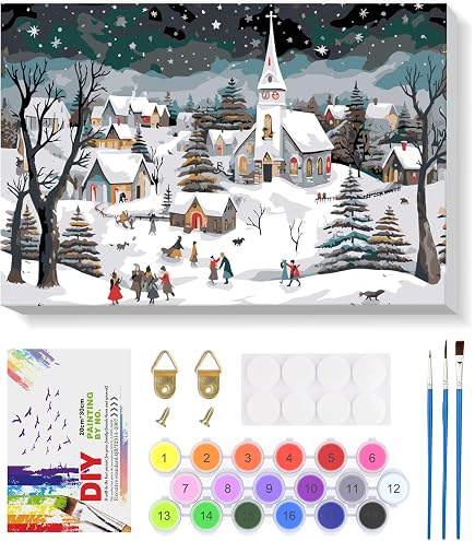 RICUVED Cocktail Peinture par Numéros Kit 20x30cm pour Débutants avec Cadre en Bois –Citron Peinture Par Numéros Pour Adulte Enfants Kit DIY Pinceaux,Peintures Décoration Murale