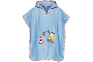 Playshoes Unisex Kinder Frottee-poncho Bademantel Handtuch (1er Pack)