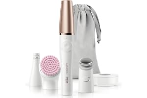 Braun FaceSpa Pro 912 Ansiktsepilator Vit/Brons – 3-i-1-system För Ansiktsepilering, Rengöring & Spänst Och Lyster I Huden För Egenvård Med Salongskvalitet Med 3 Extra Tillbehör
