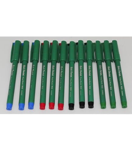 Penne A Sfera Pentel Ball R50-C - Confezione Da 12, Punta 0.8 Mm, Inchiostro Blu, Corpo Verde - Foto 9