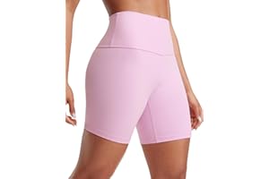 CRZ YOGA Butterluxe Shorts de Yoga pour Femme Taille Haute Formation Entraînement Cyclisme Leggings - 6/10/15/20cm