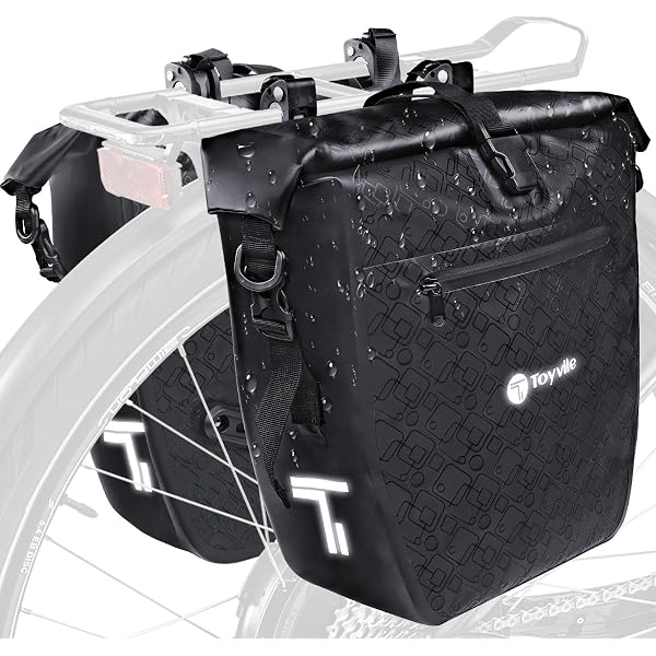 Norco Fahrradtasche Kansas Gepäckträgertasche, Schwarz, 26 x 20 x 32 cm, 8 Liter, 0250S Sport & Freizeit