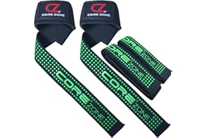 COREZONE Wrist Straps for Weightlifting Non-Slip Grip Wrist Wraps Support For Weight lifting Straps for Men & Women | Fitness Gym Straps for Workout, Powerlifting, Deadlift Straps, Bodybuilding
