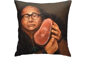 Bzwaklo Danny DeVito Actor Pillow Covers – 18x18 Inch Decorative Throw Pillowcases for Outdoor Sofa and Couch – Perfect for Home Decor