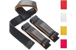 ‎WARM BODY COLD MIND WARM BODY COLD MIND Lasso Lifting Straps mit 3mm/6mm Neoprene - Getestet bei 350kg - Zughilfen für Krafttraining, Fitness Bodybuilding, Wrist Wraps, Weightlifting Crossfit, Gym, Kreuzheben Gurte