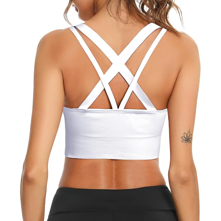 Reggiseno Sportivo Donna Senza Ferretto - Push Up, Traspirante, Per Fitness, Yoga, Running, Taglie Forti S-6XL - Foto 4