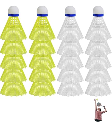 Volants De Remplacement économiques Volants Badminton Nylon AONAT - 12 Pièces - Stables Et Durables - Pour Loisirs Et Entraînement Volant Badminton Exterieur Volants Badminton Plastique