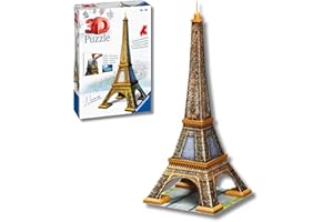 Ravensburger - Puzzle 3d Tour Eiffel | Puzzle 3d Per Bambini | Modellismo Da Costruire Adulti Di 224 Pezzi | Regalo Adulti E Bambino 10 Anni E P | Regalo Natale