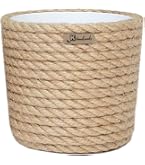Cache-pot En Corde De Coton Tissé – 3 Tailles (15, 20, 25 Cm), Panier Déco Pour Plantes, Jouets, Rangement - 6