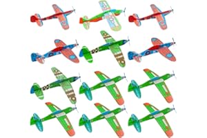 Aohcae 12 sztuk styropianowych samolotów dla dzieci, samolotów, zabawek, styropianu, samolotów, samolotów, dla dzieci, upominek na urodziny dziecka, chłopiec