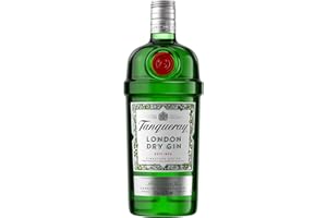 Tanqueray London Dry Gin | aromatischer Gin | 4-fach destilliert auf englischem Boden | 43,1% vol | 1000ml Einzelflasche