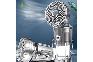 BoloShine Lanterne de Camping Portable avec Ventilateur, Lampe de Ventilateur Électrique Solaire Extérieure, Lumière de Tente Solaire à LED Étanche pour Barbecue Escalade Pique-nique Randonnée