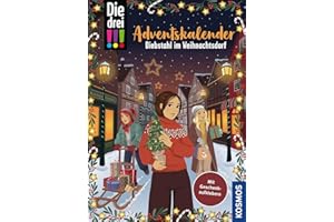 Die drei !!!, Diebstahl im Weihnachtsdorf: Adventskalenderbuch mit verschlossenen Seiten, 24 DIY-Lifehacks, Geschenk-Stickern und Weihnachts-Playlist