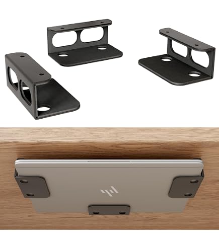 Supporto Da Parete In Alluminio Per Tablet E Cellulari – JEMACHE, Universale, Elegante E Super Resistente (Nero) - 6