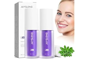 BETYBOPT Dentifrice Blanchissant Violet,2PCS Whitening Toothpaste,Dentifrice Correcteur V34 Blanchiment des dents,V34 Blanchiment Dentaire Violettes Dentifrices de Nettoyage Buccal (Violet)
