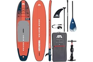 Aqua Marina ATLAS 12ft Premium Inflatable Stand Up Paddle Board (iSUP) Package, 366 cm Length