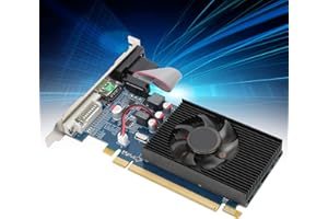 CCYLEZ Scheda Grafica 2G a 64 Bit, Grafica con Slot DDR3 PCI Express 3.0 per Giochi e Multimedia, Scheda Grafica per PC per Computer, Ufficio, Desktop