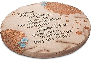 Pavilion Gift Company 19058 Light Your Way Memorial Garden Stone, 10-Inch, Stars in The Sky, Original Version