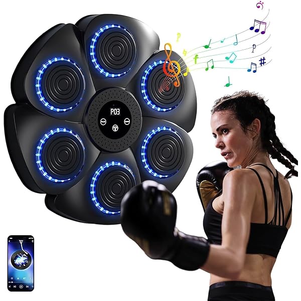 ONEPUNCH Smart Boxing Machine Wall Mounted, LED Music Boxing