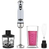 Cecotec Power RetroBlue 1200MAX Cream &amp; Crush Hand Blender, Maximum Power 1200 W, CrossBlades Technology, 2 Speeds, Dishwashe