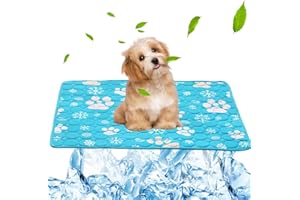 ZINUEEN Tappetino rinfrescante antiscivolo per cani, tappetino rinfrescante per animali domestici per casa, attività all'aperto, auto, raffreddamento istantaneo, facile da pulire, tappetino rinfrescante
