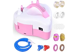 Cieex Pompe à Ballon Gonfleur Electrique Ballon Portatif Gonfleur Ballon pour Fête Mariage Anniversaire Cérémonie Décoratifs avec Accessoires