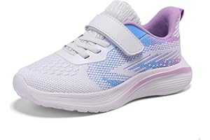 Qciplr Turnschuhe Mädchen Sportschuhe Mädchen Turnschuhe Jungen Laufschuhe Mesh Atmungsaktiv Hallenschuhe Kinder Tennisschuhe Leicht Outdoor Fitness Sneaker