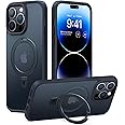 TORRAS 4-in-1 iPhone 14 Pro Max Case for Magnetic Stand [20W Strong Magnetic][Built-in Invisible Stand] SGS Military Shockproof Protective iPhone 14 Pro Max Phone Case Cover Black(UPRO Ostand)