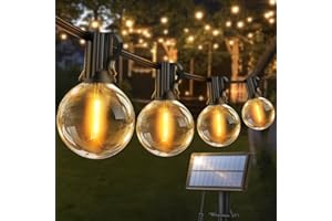 SEKLIN LED Lichterkette Außen Strom solar-15M - Outdoor Lichterketten mit Aussen Wetterfest G40 Glühbirne Warmweiß Aussenlichterkette für Balkon Garten Pavillon Terrasse Vorzelt