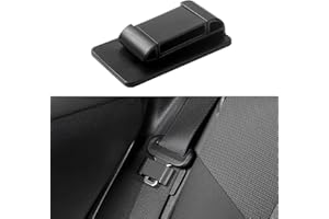 KEQKEV Car Seat Belt Buckle Clip, Auto Seatbelt Buckle Holder, Vehicle Seatselt Organizer Adjuster(Black)
