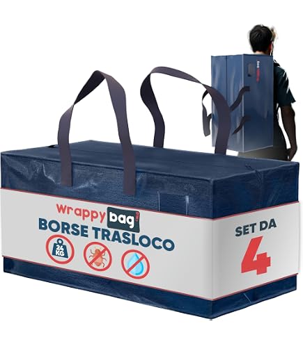 ZFWDSY Set da 8 Borse per traslochi, borse organizzative con manici per riporre vestiti