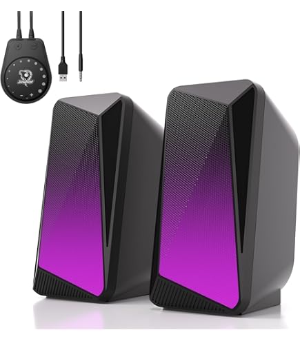 Monitor Speakers LENRUE Computer Speakers For Desktop Monitor, USB