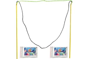 Bubble Brothers Riesenseifenblasen Set 2 x 5 Liter Seifenblasenlösung + Seifenblasenstäbe Stäbe für große und Normale Seifenblasen Pulver und Seifenblasenstab für Geburtstag Giant Bubble Set (Gelb)