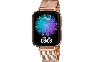 LOTUS Montre Connectée Homme Smartwatch Acier 316L Rosé - Étanche IP65 50033/1 - Musique, Pas et Calories, Téléphone, Sport, Fréquence Cardiaque