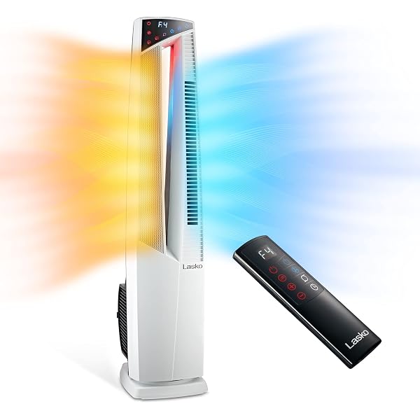 Lasko Oscillating Hybrid Fan and Space Heater for Home, All Season High  Velocity Hybrid with Tip-Over Switch, Remote Control, Timer and Thermostat,  37.5 Inches, White, 1500W, FHV820 : Amazon.co.uk: Home u0026 Kitchen