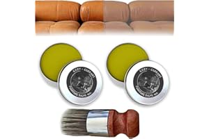 SHXIUMINY Evergloss Leather Repair,Wise Owl Furniture Salve for Leather,Furniture Salve Leather Furniture Salve and Brush Paint,Leather Conditioner Restorer & Polish,Deep Leather Cleaner Set for Furniture(B)