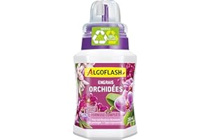 Algoflash Engrais Liquide Orchidées, Utilisable en Agriculture Biologique - 250 ML, Marron
