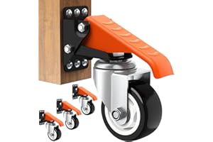‎RONLAP Ronlap Schwerlastrollen Lenkrollen Transportrollen Laufrolle für Werkbank 400KG 76mm, 4 Stück Werkbank Caster Kit