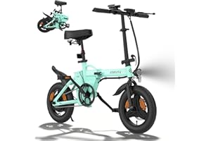 ‎ESKUTE ESKUTE F100 Mini E-Bike Klappbar 14 Zoll, Mit USB Ladeanschluss, 36V 9Ah Akku und Bis 60 km Reichweite, Elektro-Klapprad für Stadt & Pendler