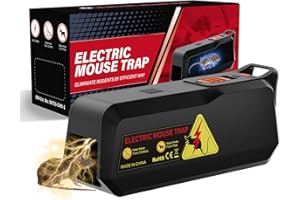 ADOGO Elektrische Rattenfallen Mausefallen, 1800V Sofortwirkung, Wiederverwendbare Falle, Elektronische Schlagfalle für Kleine Mäuse, Geeignet für Küche, Wohnzimmer, Lagerraum, Restaurant, Büro, Garag