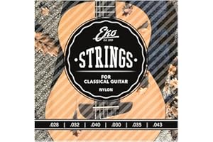 EKO GUITARS | Set corde chitarra classica Nylon 28-43, Tensione Media, Scalatura .028-.043, Suono Bilanciato e Definito, Compatibili con tutti i modelli