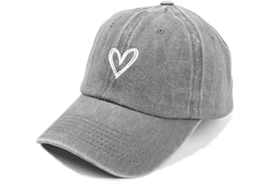 MAZELIKEHOOD Baseball Cap Adjustable Sport Unisex Breathable Heart Sun Hat for Women Men