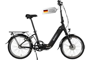 ‎SAXONETTE SAXONETTE E Bike Klapprad 20 Zoll mit Rücktrittbremse und nabenschaltung, E Fahrrad Herren mit 36V 10.4Ah 360Wh Akku, 80KM Lange Range, Elektrofahrrad Pedelec 25 km/h für Herren Damen
