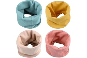 ZYUPHY Bufanda Niños Pañuelo Cuello Bufanda de Algodón Calentador de Cuello Otoño Invierno Multipropósito A Prueba De Viento Cálido para Niños y Niñas