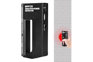 WPP123 Wire Pipe P-ower Detector, Wall Scanner Metal Detector, High Sensitivity Justerbar Alert Pipe P-ower Multifunktion Väggskanner, Wall Stud Finder Metal Detector for Adults