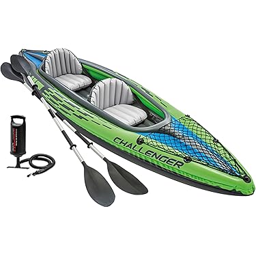 BOROCO Schlauchboot 1 Personen,PVC Inflatable Boat für 55KG Erwachsene Kinder,109 x 87 x 66 cm Inflatable Boat mit Seil,Aufblasbare Kajak für Wassersport