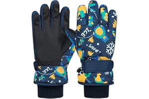 ‎CENTURY STAR Century Star Kinder Winterhandschuhe – wasserdichte Skihandschuhe für Jungen & Mädchen – Warme Fäustlinge mit Klettverschluss – Ideal für Schneespielen & Skifahren